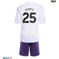 Otroški Nogometni dresi Manchester United Manuel Ugarte #25 Gostujoči 2025-26 Kratek Rokav (+ Kratke hlače)